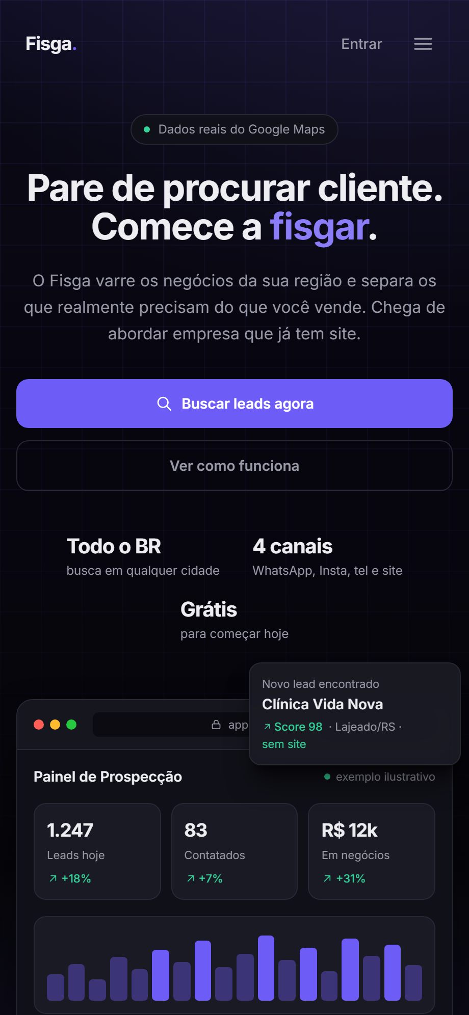 Fisga no celular