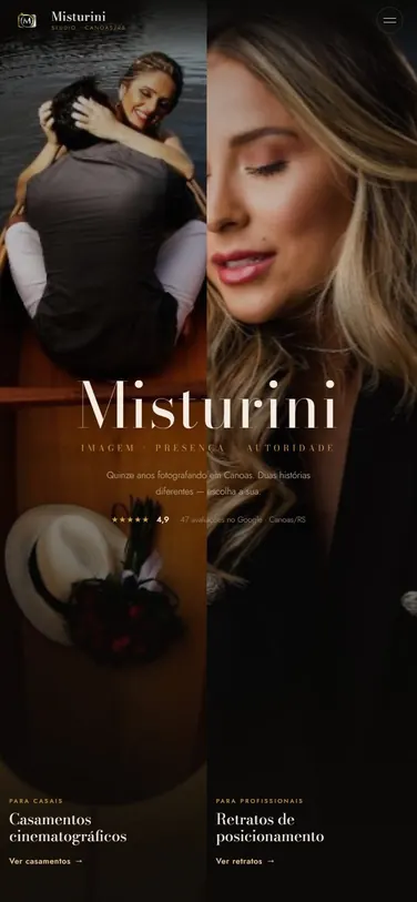 Studio Misturini no celular